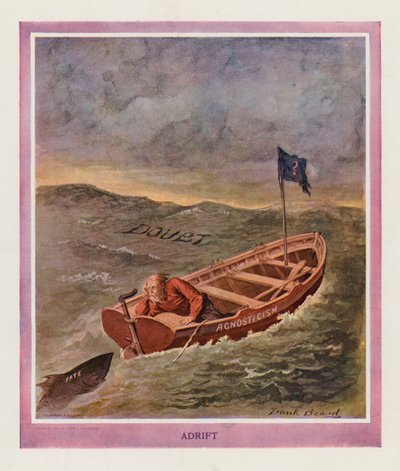 Adrift (färglitografi) av Frank Beard