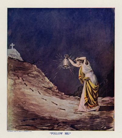 "Follow Me" (färglitografi) av Frank Beard