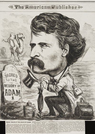 The American Publisher, pub. 1872 (litografi) av Frank Beard