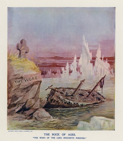 The Rock of Ages (färglitografi) av Frank Beard