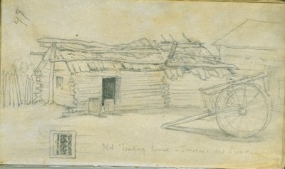 Gamla handelshuset, Traverse des Sioux, 1851 av Frank Blackwell Mayer