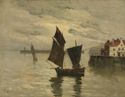 Hamnscenen, odaterad. av Frank Boggs