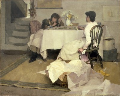 Domino!, 1886 av Frank Bramley
