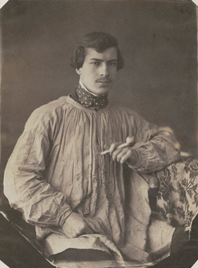 Konstnär eller assistent med rör, 1853-1857. av Frank Chauvassaignes