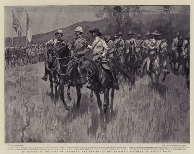Till Portugals kungs ära, återblick på hans majestäts födelsedag i Komati Poort av Frank Craig