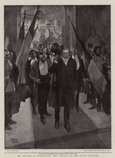 Mr Kruger i Marseille, ankomsten till Hotel Noailles av Frank Craig