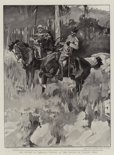 General Symons död i slaget vid Talana Hill av Frank Craig