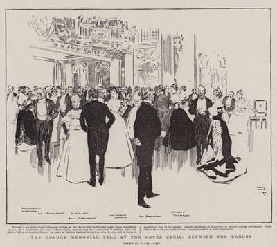 Gordon Memorial Ball på Hotel Cecil, mellan danserna av Frank Craig
