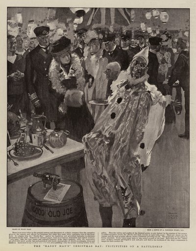 Den händige mannens juldag, festligheter på ett slagskepp av Frank Craig