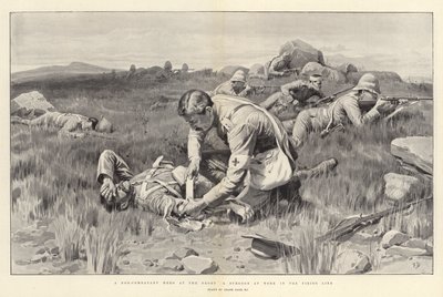 En icke-stridande hjälte vid fronten en kirurg på jobbet i skjutlinjen av Frank Dadd
