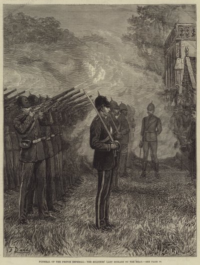 Prince Imperials begravning, soldaternas sista hyllning till de döda av Frank Dadd