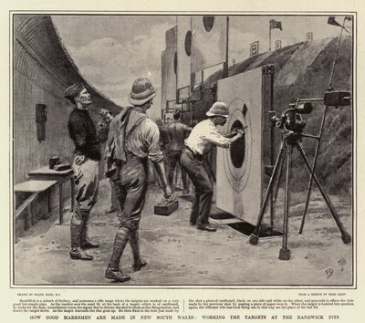 Hur bra skyttar tillverkas i New South Wales, som arbetar med målen vid Randwick Pits av Frank Dadd