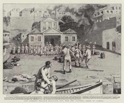 Hur kirurgen William Maillard, RN, vann Victoriakorset i Candia av Frank Dadd