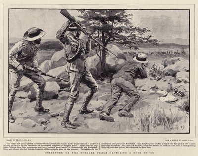 Ge upp eller dö! Burgher Police fångar en Boer Sniper av Frank Dadd