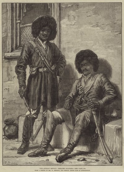 Den afghanska revolten, Heratee Soldiers av Frank Dadd