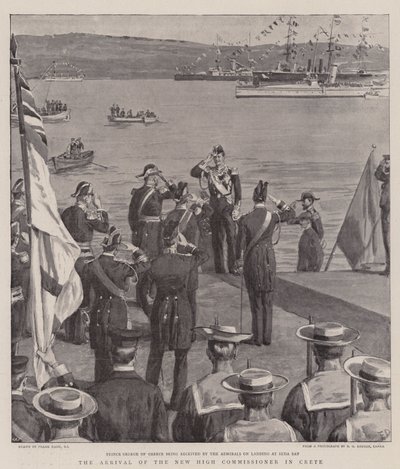 Den nya högkommissariens ankomst till Kreta av Frank Dadd