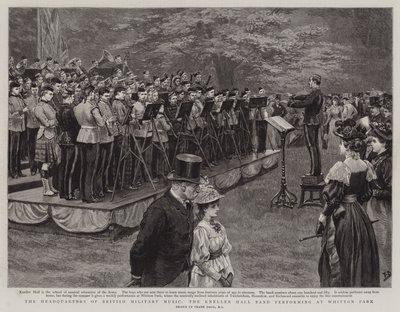 British Military Musics högkvarter, Kneller Hall Band uppträder på Whitton Park av Frank Dadd
