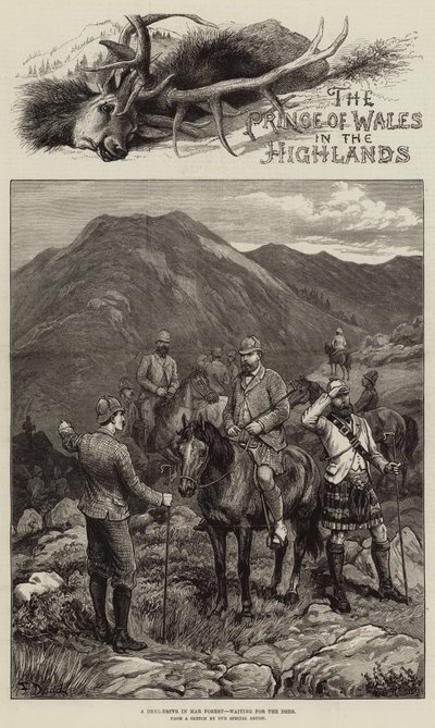 Prinsen av Wales i högländerna av Frank Dadd