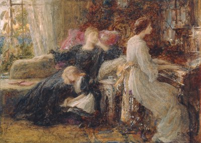 Memories, c.1886 (akvarell på papper) av Frank Dicksee