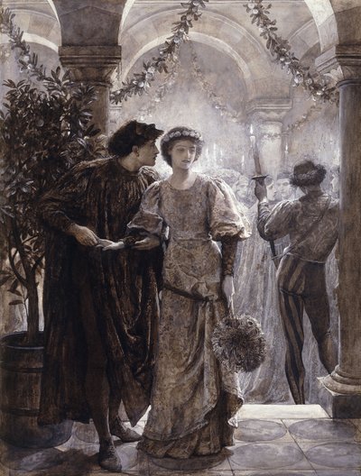 Scener från Romeo och Julia: The Ball Scene av Frank Dicksee