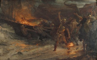 En vikings begravning av Frank Dicksee