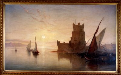 Lissabon - Balems slott, 1850. av Frank Dillon