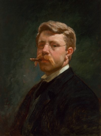 Självporträtt av Frank Duveneck av Frank Duveneck