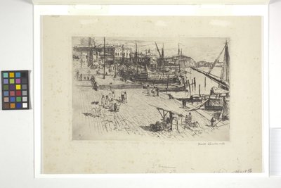 Riva Degli Schiavoni (Plåt 1) (bläck) av Frank Duveneck