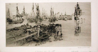 Sjöfart på Giudecca (Dockorna) av Frank Duveneck