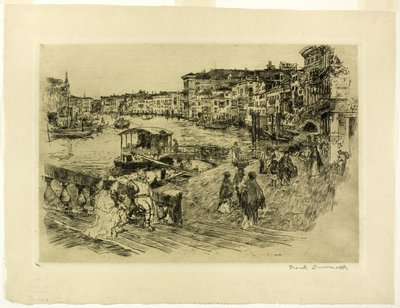 Utsikt över Canal Grande av Frank Duveneck