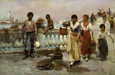 Vattenbärare, Venedig av Frank Duveneck