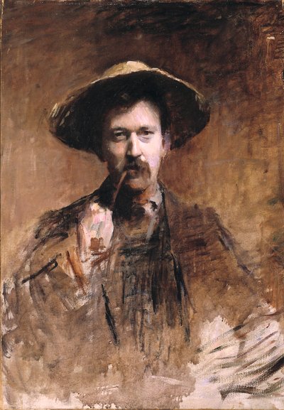 Porträtt av målaren av honom själv, n.d. av Frank Edwin Scott