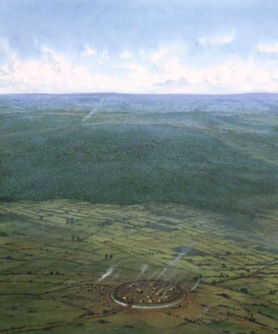 Befäst inhägnad, södra England, c1000 f.Kr. av Frank Gardiner