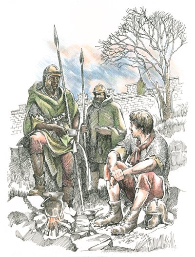 Romerska soldater, c2:a århundradet, c1990-2010 av Frank Gardiner