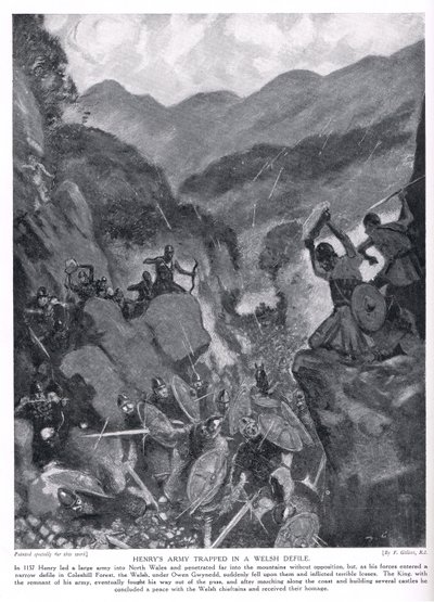 Henrys armé instängd i en walesisk förorening, 1920-talet av Frank Gillett