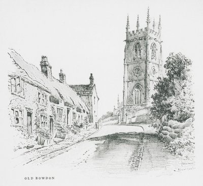 Old Bowdon (litografi) av Frank Greenwood