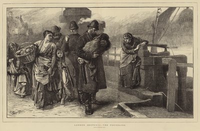 London Sketches - The Foundling av Frank Holl