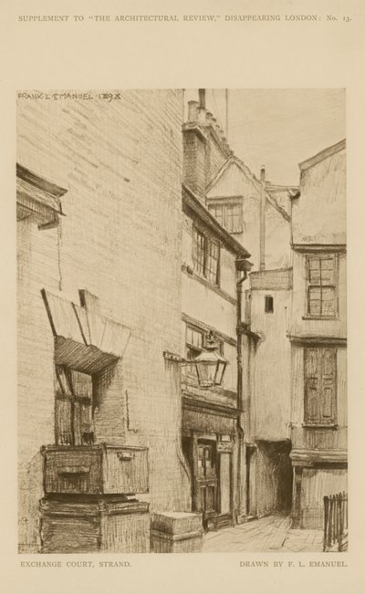 Exchange Court on the Strand (gravyr) av Frank Lewis Emanuel