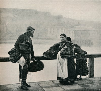 Fisher people, Whitby, c1890 av Frank Meadow Sutcliffe