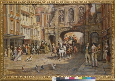 Royal Mail passerar Temple Bar av Frank Moss Bennett
