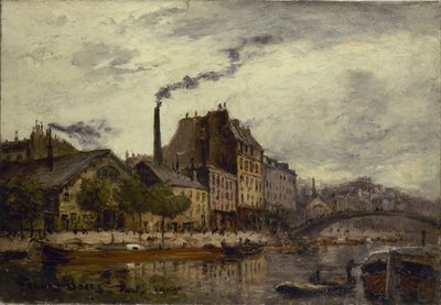 Canal Saint-Martin, quai de Valmy av Frank Myers Boggs
