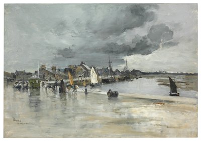 Hamnen i St. Vaast, Haag, 1882 av Frank Myers Boggs