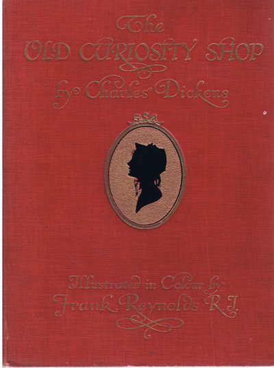 Framsida omslag: The Old Curiosity Shop, ca 1920 (färglitografi) av Frank Reynolds