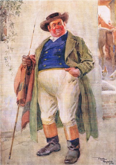 Mr Weller senior (Pickwick Papers) (färglitografi) av Frank Reynolds