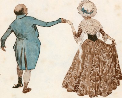 The Pickwick Papers (färglitografi) av Frank Reynolds