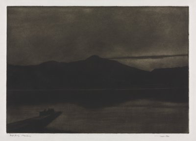 Screel Hill och Urr Water från Kypford av Frank Short