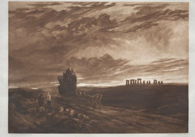 Stonehenge vid gryningen, 1897. av Frank Short