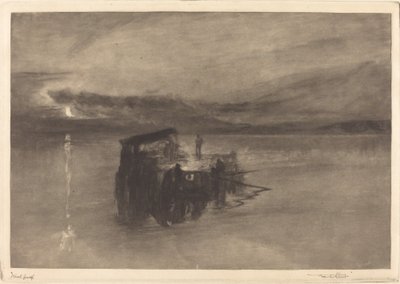 Timberflotten på Rhen, 1898. av Frank Short