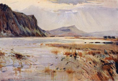 Crag Lough (färg litho) av Frank Southgate