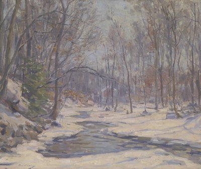 A Winter Morning (olja på duk) av Frank Townsend Hutchens